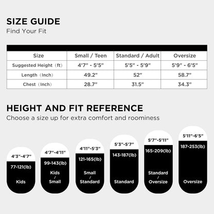 Blanket Hoodie Gifts for Men - Long-Length Wearable Hooded Blanket Sweatshirt Adult with Side Split and Belt, Warm Sherpa Fleece Blanket Jacket, Black