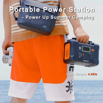 200W Portable Power Station, 40800Mah Solar Generator, Portable Generator for Camping Travel Emergency